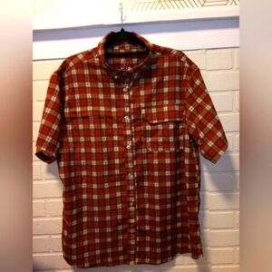 Killik men's vented plaid fishing shirt